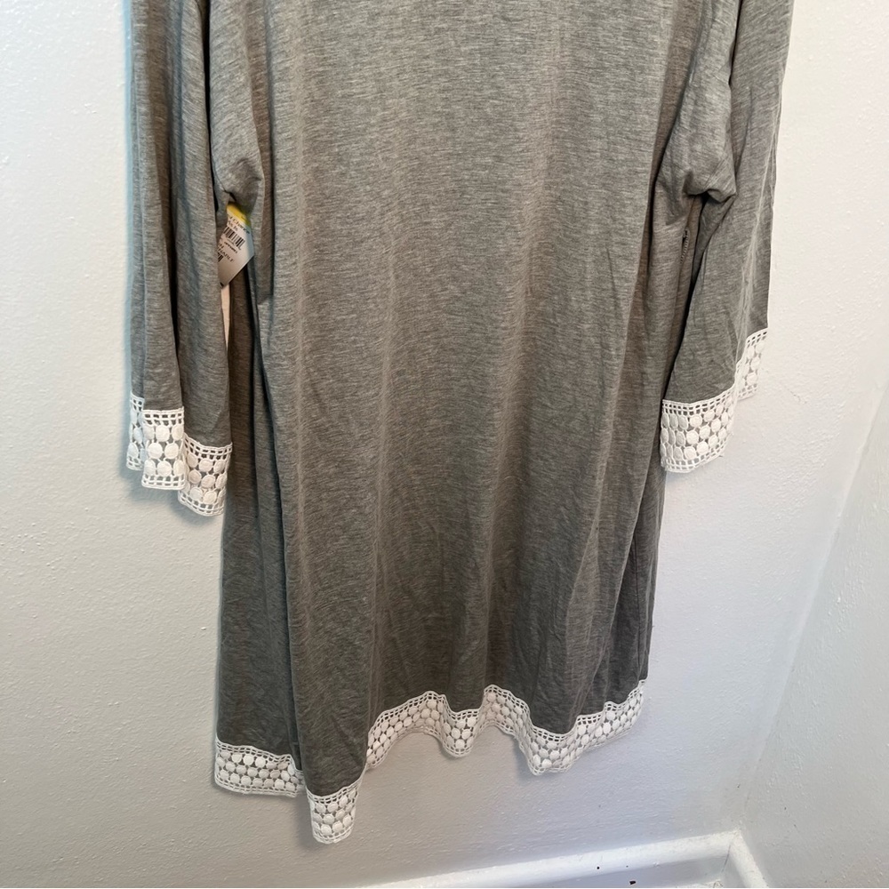 Angel Maternity Birthing and Nursing Robe Heather Gray - Picture 10 of 13